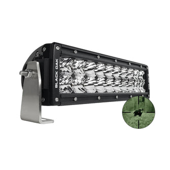 Black Oak Pro Series Double Row Combo Infrared 10" 940nm Light Bar - Black | 10IR-940