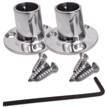 NavPod Feet Pair Kit &ndash; Stainless Steel Feet for 1&Prime; Diameter Tubing (Circular Base) | SS100-CIR-KIT