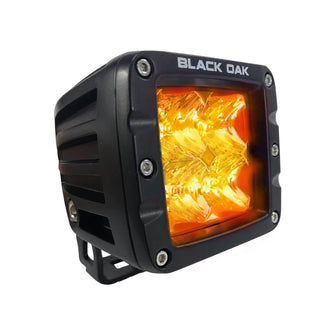 Black Oak Pro Series 2" Amber Flood Pod - Black | 2A-POD30S