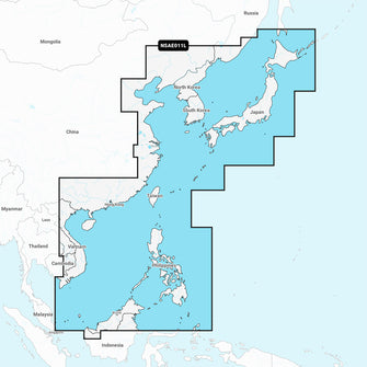 Garmin Navionics+ NSAE011L - China Sea & Japan - Marine Chart | 010-C1214-20