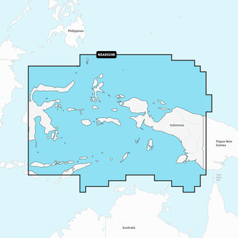 Garmin Navionics+ NSAE024R - Central West Papua & East Sulawesi - Marine Chart | 010-C1222-20