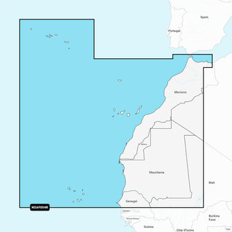 Garmin Navionics+ NSAF004R - Africa, Northwest - Marine Chart | 010-C1227-20