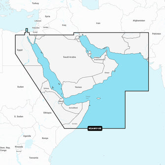 Garmin Navionics+ NSAW010R - The Gulf & Red Sea - Marine Chart | 010-C1229-20