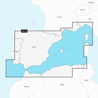 Garmin Navionics+ NSEU10R - Spain, Mediterranean Coast - Marine Chart | 010-C1237-20