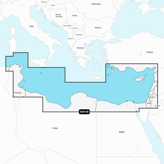 Garmin Navionics+ NSEU016R - Mediterranean Sea, Southeast - Marine Chart | 010-C1241-20