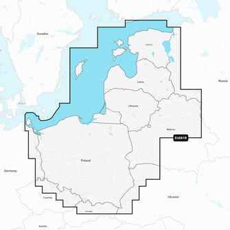 Garmin Navionics+ NSEU081R - Baltic Sea, East Coast - Marine Chart | 010-C1260-20