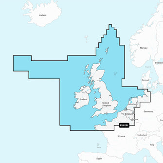 Garmin Navionics+ NSEU628L - U.K., Ireland & Holland - Marine Chart | 010-C1271-20