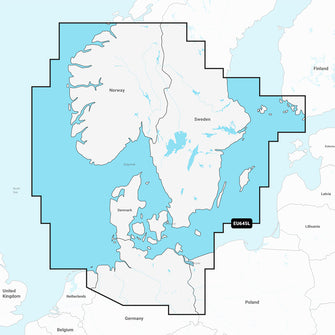 Garmin Navionics+ NSEU645L - Skagerrak & Kattegat - Marine Chart | 010-C1274-20