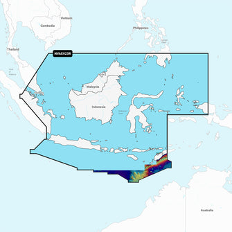 Garmin Navionics Vision+ NVAE023R - Java & Borneo - Marine Chart | 010-C1221-00