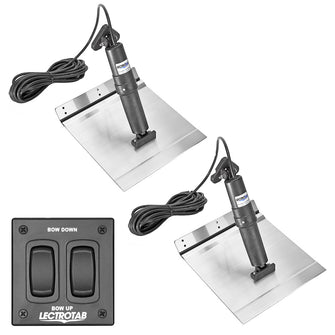 Lectrotab XKA Aluminum Alloy Trim Tab Kit w/Rocker Switch - 12 x 9 | XKAF12X9A