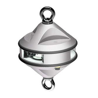 Lopolight Series 200-012 - Hoist Light - 2NM - White - Silver Housing | 200-012G2-H1C