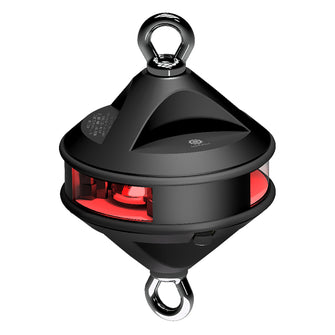 Lopolight Series 200-014 - Hoist Light - 2NM - Red - Black Housing | 200-014G2-H1C-B