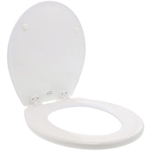 Jabsco Regular White Wooden Toilet Seat w/Hinges | 29127-1000